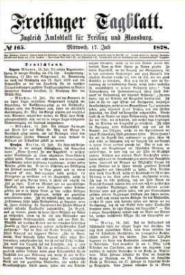 Freisinger Tagblatt (Freisinger Wochenblatt) Mittwoch 17. Juli 1878