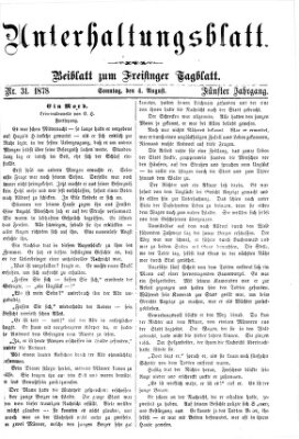 Freisinger Tagblatt (Freisinger Wochenblatt) Sonntag 4. August 1878