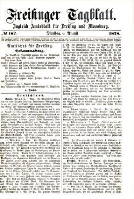 Freisinger Tagblatt (Freisinger Wochenblatt) Dienstag 6. August 1878