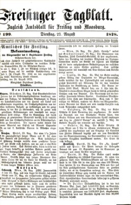 Freisinger Tagblatt (Freisinger Wochenblatt) Dienstag 27. August 1878