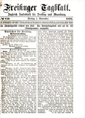 Freisinger Tagblatt (Freisinger Wochenblatt) Freitag 1. November 1878