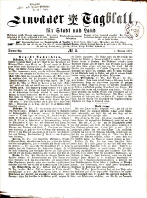 Lindauer Tagblatt für Stadt und Land Donnerstag 3. Januar 1878