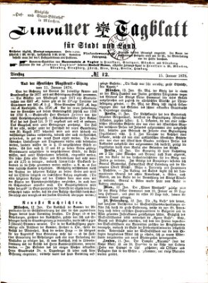 Lindauer Tagblatt für Stadt und Land Dienstag 15. Januar 1878