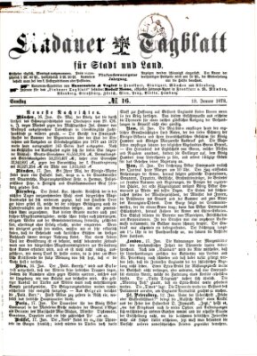 Lindauer Tagblatt für Stadt und Land Samstag 19. Januar 1878