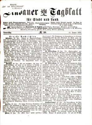 Lindauer Tagblatt für Stadt und Land Donnerstag 31. Januar 1878