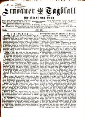 Lindauer Tagblatt für Stadt und Land Dienstag 5. Februar 1878