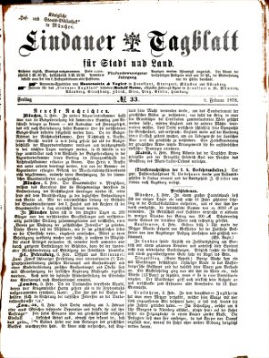 Lindauer Tagblatt für Stadt und Land Freitag 8. Februar 1878