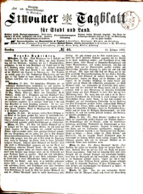 Lindauer Tagblatt für Stadt und Land Samstag 23. Februar 1878