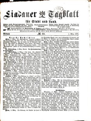 Lindauer Tagblatt für Stadt und Land Mittwoch 6. März 1878