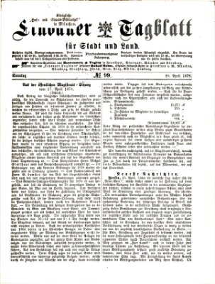 Lindauer Tagblatt für Stadt und Land Sonntag 28. April 1878