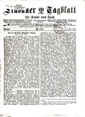 Lindauer Tagblatt für Stadt und Land Mittwoch 15. Mai 1878