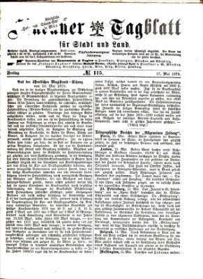 Lindauer Tagblatt für Stadt und Land Freitag 17. Mai 1878