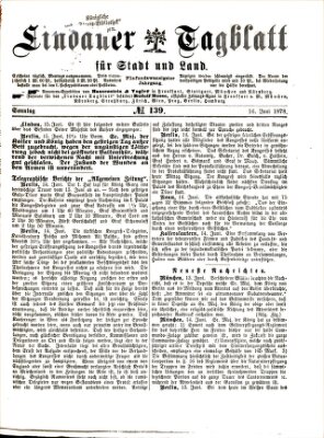 Lindauer Tagblatt für Stadt und Land Sonntag 16. Juni 1878