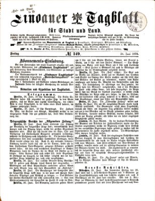 Lindauer Tagblatt für Stadt und Land Freitag 28. Juni 1878