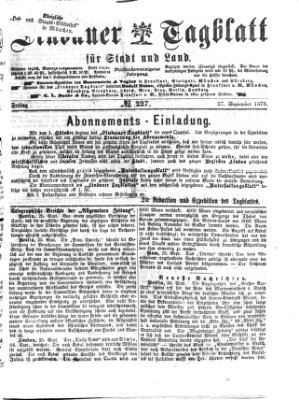 Lindauer Tagblatt für Stadt und Land Freitag 27. September 1878