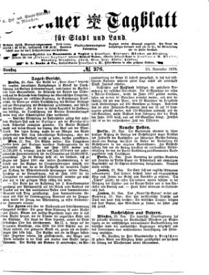 Lindauer Tagblatt für Stadt und Land Samstag 23. November 1878