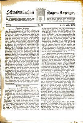 Schwabmünchner Tages-Anzeiger Freitag 8. März 1878