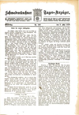 Schwabmünchner Tages-Anzeiger Donnerstag 9. Mai 1878