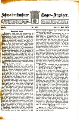 Schwabmünchner Tages-Anzeiger Dienstag 23. Juli 1878