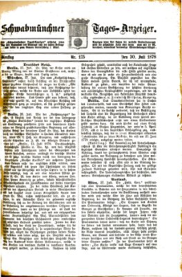 Schwabmünchner Tages-Anzeiger Dienstag 30. Juli 1878