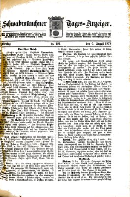 Schwabmünchner Tages-Anzeiger Dienstag 6. August 1878