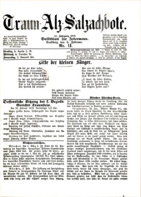 Traun-Alz-Salzachbote Dienstag 5. Februar 1878