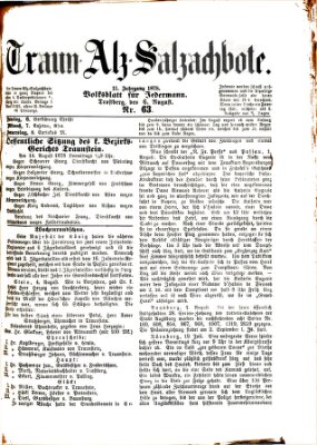 Traun-Alz-Salzachbote Dienstag 6. August 1878