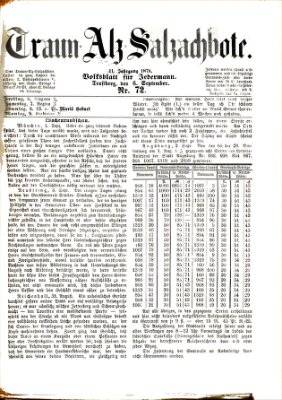 Traun-Alz-Salzachbote Freitag 6. September 1878