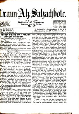 Traun-Alz-Salzachbote Dienstag 29. Oktober 1878