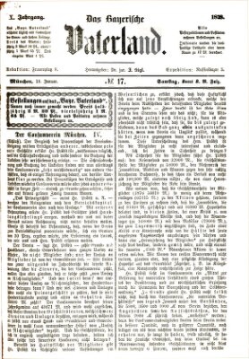 Das bayerische Vaterland Samstag 19. Januar 1878