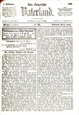 Das bayerische Vaterland Mittwoch 30. Januar 1878