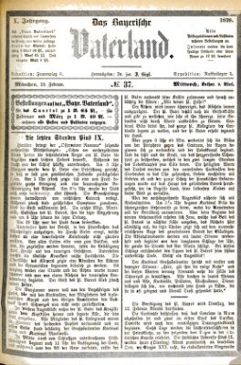 Das bayerische Vaterland Mittwoch 13. Februar 1878