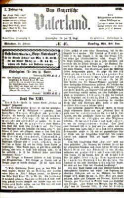 Das bayerische Vaterland Samstag 23. Februar 1878