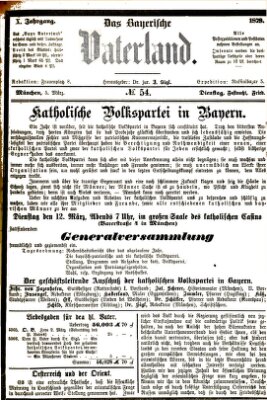 Das bayerische Vaterland Dienstag 5. März 1878