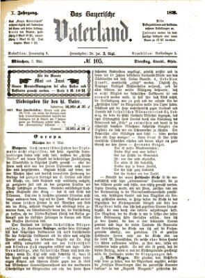 Das bayerische Vaterland Dienstag 7. Mai 1878