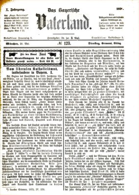 Das bayerische Vaterland Dienstag 28. Mai 1878