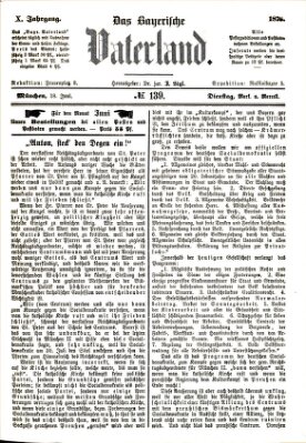 Das bayerische Vaterland Dienstag 18. Juni 1878