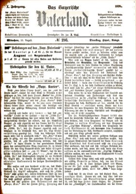 Das bayerische Vaterland Dienstag 13. August 1878