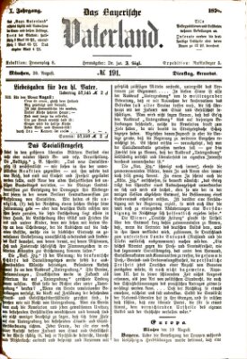 Das bayerische Vaterland Dienstag 20. August 1878