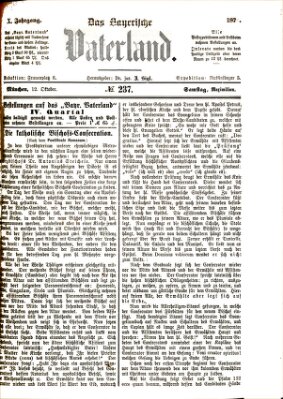 Das bayerische Vaterland Samstag 12. Oktober 1878