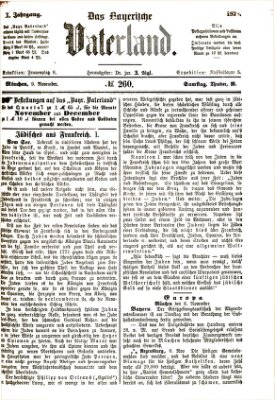 Das bayerische Vaterland Samstag 9. November 1878