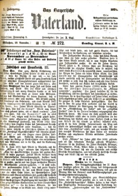 Das bayerische Vaterland Samstag 23. November 1878