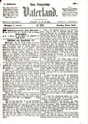 Das bayerische Vaterland Samstag 30. November 1878