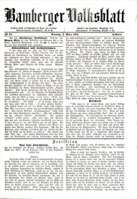 Bamberger Volksblatt Montag 4. März 1878