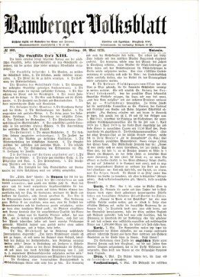 Bamberger Volksblatt Freitag 10. Mai 1878