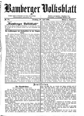 Bamberger Volksblatt Dienstag 30. Juli 1878