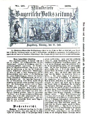 Illustrirte bayerische Volkszeitung Sonntag 21. Juli 1878