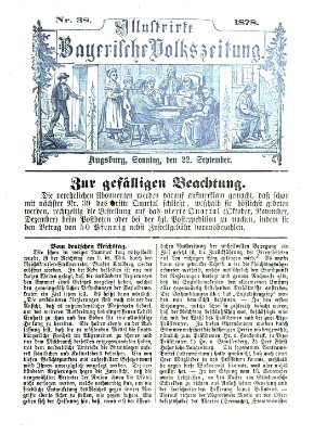 Illustrirte bayerische Volkszeitung Sonntag 22. September 1878