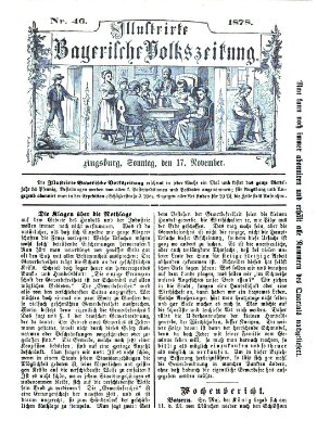 Illustrirte bayerische Volkszeitung Sonntag 17. November 1878