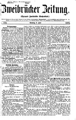 Zweibrücker Zeitung (Zweibrücker Wochenblatt) Sonntag 9. Juni 1878